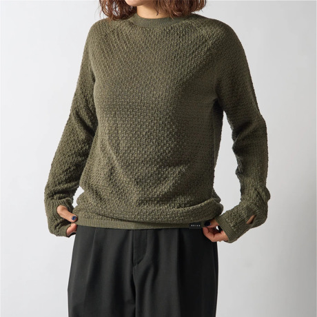 やっぱりウール。下着のチョモランマ！｜《クルーネックニット／男女兼用》自然な調湿・調温・防臭、フリーな履き心地の「WUNDER WEAR シームレス クルーネック」｜BRING