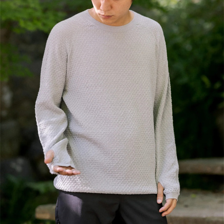 やっぱりウール。下着のチョモランマ！｜《クルーネックニット／男女兼用》自然な調湿・調温・防臭、フリーな履き心地の「WUNDER WEAR シームレス クルーネック」｜BRING