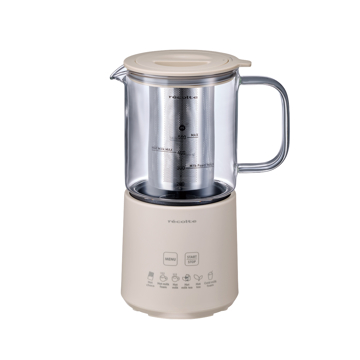 朝１杯の、“飲むハイカカオ”習慣｜毎日のポリフェノールを、なめらかリッチなドリンクで「Hot Choco＆Milk Foamer」｜récolte｜クリームホワイト