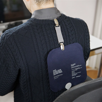 薄さ1.5ミリの“ぽっかぽか”シート型ヒーター｜《9W／20×20cm》クリップ付きで服に仕込める！銀ナノインクで温める特許技術の「USBウェアラブルヒーター」｜INKO