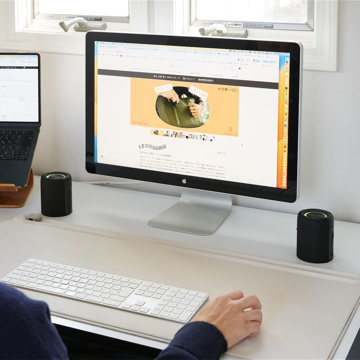 湯気と音楽で、思考ノイズOFF｜マグネット式 防水IPX6 立体サウンドのBluetooth デュアル スピーカー｜MaGdget Dual Speaker