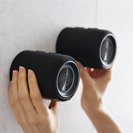 湯気と音楽で、思考ノイズOFF｜マグネット式 防水IPX6 立体サウンドのBluetooth デュアル スピーカー｜MaGdget Dual Speaker