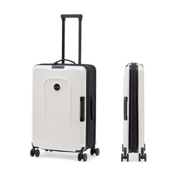 旅のあとも美しい｜《60L》収納時には、約1／2にスリム化できる、オランダ発のスーツケース「foldaway」｜senz°｜オフホワイト