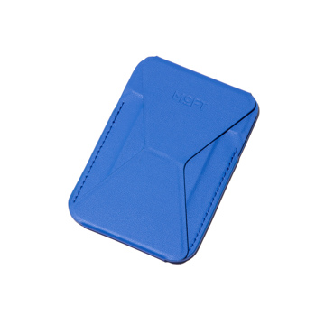 ほしい時だけ“出現”！ 極薄マルチスタンド｜《スマホスタンド》指１本で脚が出現する、薄さ5.5mmのスマホスタンド「snap on」（MagSafe対応）」| MOFT｜サファイアブルー