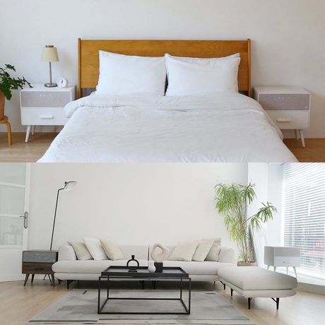 MONOCO OUTLET｜【39,800円→29,850円】引き出し、充電機能付きBluetoothテーブルスピーカー｜Hacray