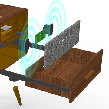 MONOCO OUTLET｜【39,800円→29,850円】引き出し、充電機能付きBluetoothテーブルスピーカー｜Hacray