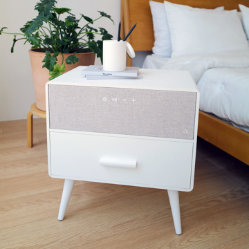 MONOCO OUTLET｜【39,800円→29,850円】引き出し、充電機能付きBluetoothテーブルスピーカー｜Hacray｜オフホワイト