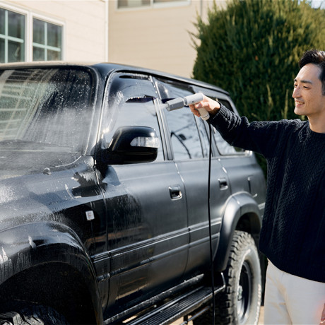 ミラブル泡で、“水圧まかせ“からの卒業｜水道・電源いらず。ウルトラファインバブルで、優しく強力洗浄できる「高圧洗浄機」｜MIRABLE AQUABLAST