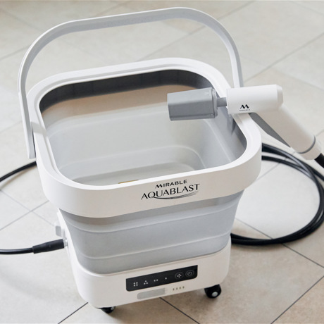 ミラブル泡で、“水圧まかせ“からの卒業｜水道・電源いらず。ウルトラファインバブルで、優しく強力洗浄できる「高圧洗浄機」｜MIRABLE AQUABLAST