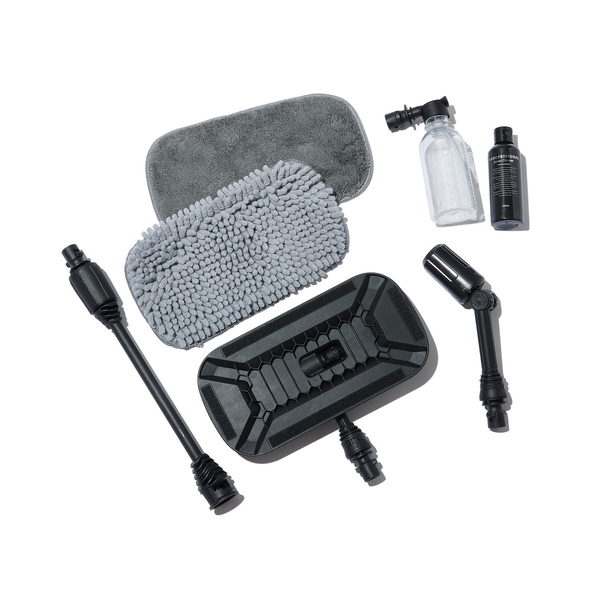 オプション／洗車用アタッチメント》泡洗車から磨き上げまでできる