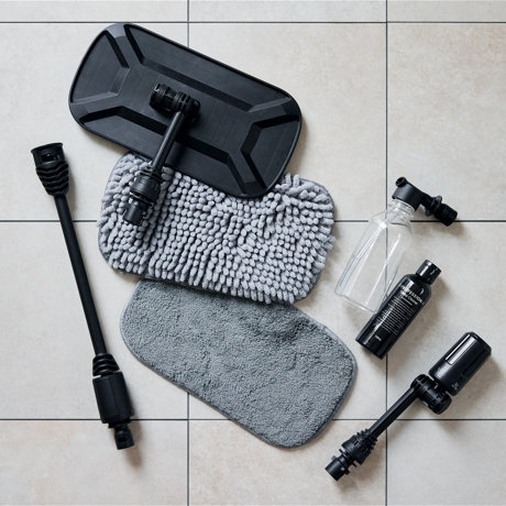 ミラブル泡で、“水圧まかせ“からの卒業｜《オプション／洗車用アタッチメント》泡洗車から磨き上げまでできる、専用パーツセット｜MIRABLE AQUABLAST