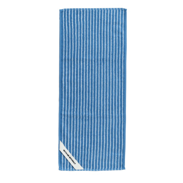MONOCO OUTLET｜【3300円→2640円】桐生シルク20％ フェイスタオル｜WITH OR WITHOUT｜Blue stripe