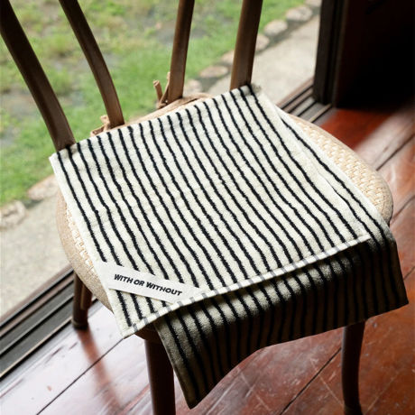 MONOCO OUTLET｜【3300円→2640円】桐生シルク20％ フェイスタオル｜WITH OR WITHOUT