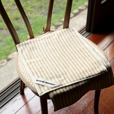 MONOCO OUTLET｜【3300円→2640円】桐生シルク20％ フェイスタオル｜WITH OR WITHOUT