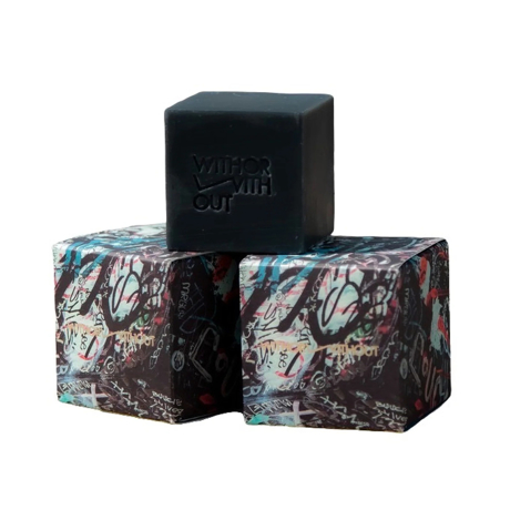 MONOCO OUTLET｜【3,500円→2,800円】《N.Y.アーティストパッケージ》肌のアミノ酸に近い「セリシン」たっぷり！シルク石鹸｜WITH OR WITHOUT