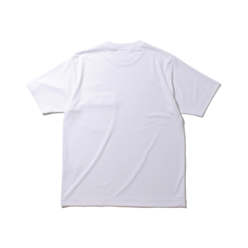 猛暑？酷暑？ クールにいこう｜《Tシャツ》和紙×ポリの快適設計で、湿気を吸って逃す、「和紙糸ラバープリントクルーネックTシャツ」｜K-3B｜スノーホワイト／3L