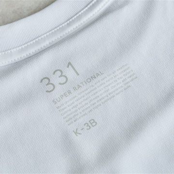 猛暑？酷暑？ クールにいこう｜《Tシャツ》和紙×ポリの快適設計で、湿気を吸って逃す、「和紙糸ラバープリントクルーネックTシャツ」｜K-3B