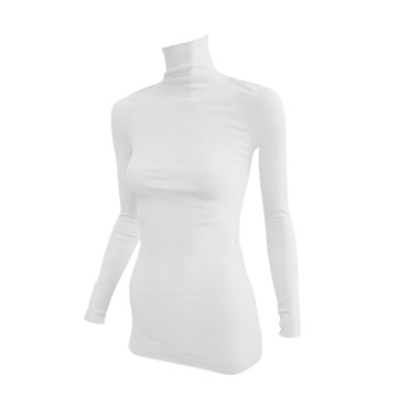 着心地のいい“日焼け止め”｜《ハイネックインナー／男女兼用》 UVカット98％、縫い目なしで動きやすい「サラリフィット」｜Salari｜ホワイト