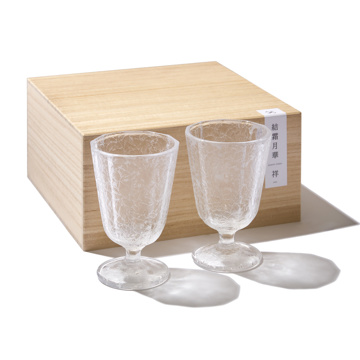 世界にひとつだけ、“消えない霜の華”｜《2個組》令和に甦った、奇跡の「結霜グラス」｜結霜月華（けっそうげっか）｜祥