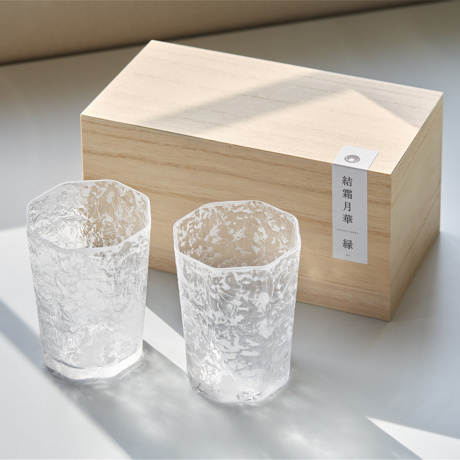 結霜月華グラス 2個組できました