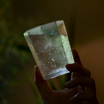 世界にひとつだけ、“消えない霜の華”｜《2個組》令和に甦った、奇跡の「結霜グラス」｜結霜月華（けっそうげっか）