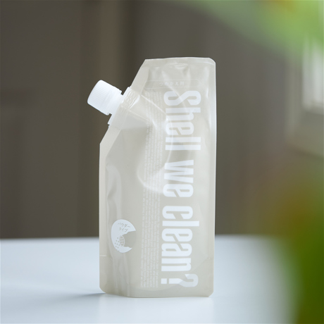 ホタテ、最後の仕事はお掃除｜《野菜ウォッシュパウダー／詰め替え用》ECOCERT認証　界面活性剤フリー　野菜・果物の汚れや菌を落とすオーガニック洗剤｜Shell we clean？