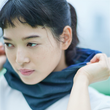 首にワッカ。なるほど、ワオ！！｜和晒しコットン100%、日除け、汗拭き、冷え対策できる「首の肌着」｜Oo