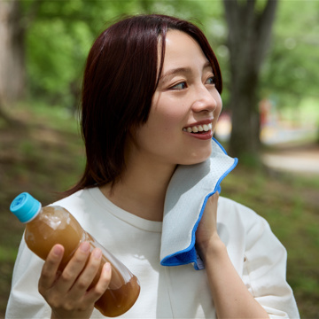 ひんやり今治タオル、生き返る〜｜《Cool/ハンカチタイプ》今治タオルと冷感生地のハイブリッドタオル｜ー℃