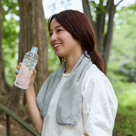 ひんやり今治タオル、生き返る〜｜《Cool/スポーツタイプ》今治タオルと冷感生地のハイブリッドタオル｜ー℃