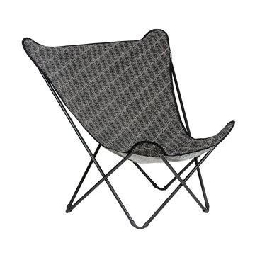 MONOCO OUTLET｜【18,150円→16,335円】シックな織り柄の、ゆったりサイズモデル「バタフライチェア POPUP XL LFM2957」｜Lafuma｜ブラック