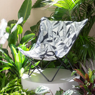 MONOCO OUTLET｜【20,900円→17,765円】リゾート感漂うボタニカル柄の、ゆったりサイズモデル「バタフライチェアPOP UP XLチェア PANAMA」｜Lafuma