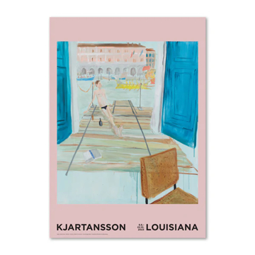 世界一美しい美術館を、暮らしの一角に｜《ポスター》ルイジアナ美術館の展覧会アーカイブポスター｜The End — Man On Dock / Ragnar Kjartansson