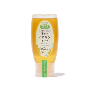 《500ｇ／箱なし》水溶性食物繊維入り「からだに優しい 毎日のイヌリンはちみつ」｜MYHONEY