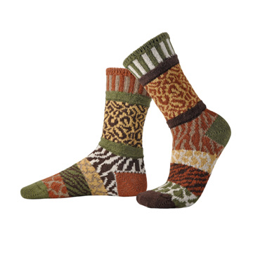 足元ハッピー！ 未来に“ちょい足し”｜楽しい、かわいい、チャリティーソックス｜SOLMATE SOCKS｜サバンナ／M（25-27）