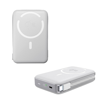 新技術で、安全をモバイル｜《10000mAh 25W》Qi2.2認証、発火しにくい準固体モバイルバッテリー「HeatZero 10000」｜VOVA｜シルバーグレー
