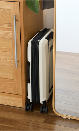 旅のあとも美しい｜収納時は、約1／2にスリム化！